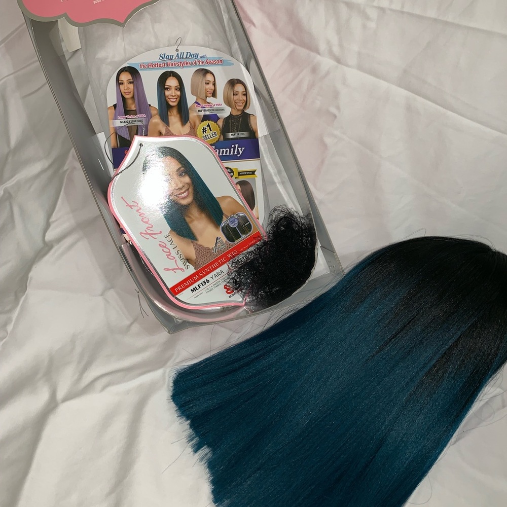 Premium Synthetic Teal Lace Front Wig
